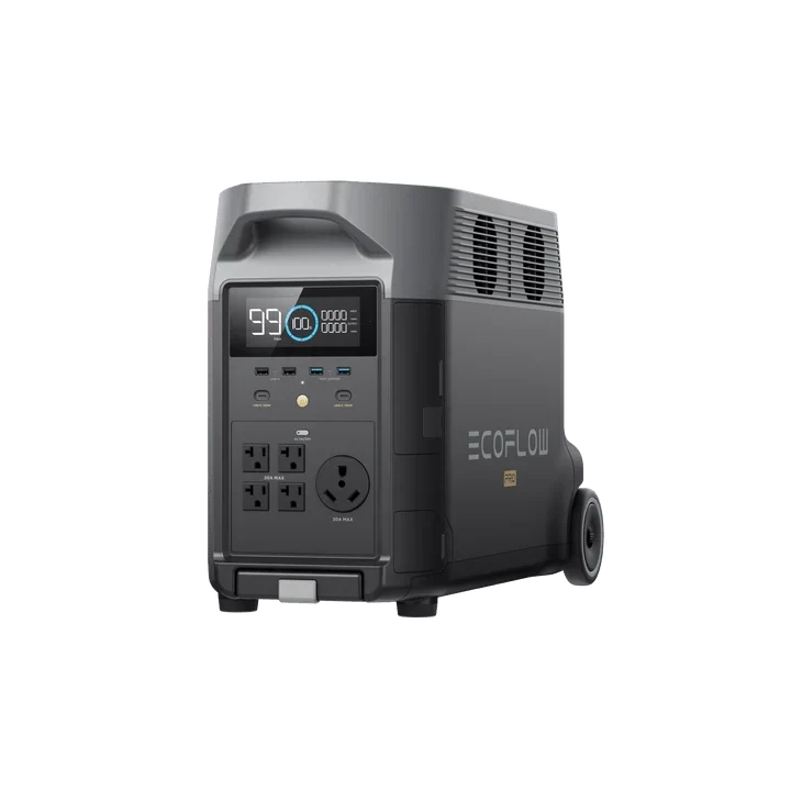 EcoFlow DELTA Pro With Extra Battery 7200Wh 3600W Solar Generator + 200W Portable Monocrystalline Solar Panels Kit