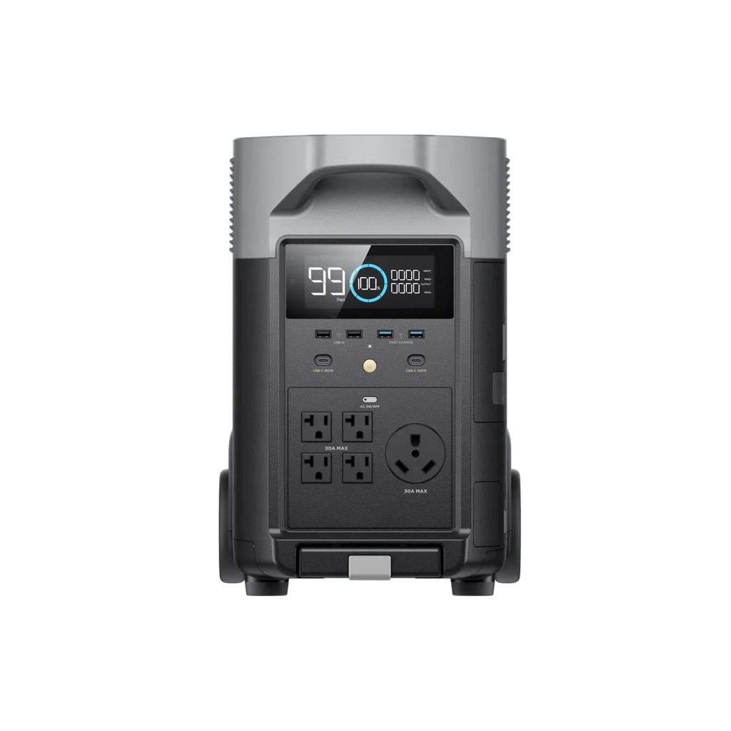 EcoFlow DELTA Pro 3600Wh 3600W Solar Generator + 200W Rigid Monocrystalline Solar Panels Kit