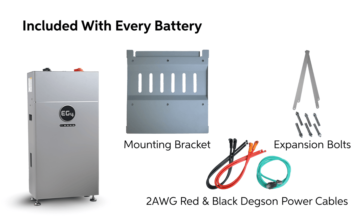 EG4 48V 314Ah WallMount Indoor Battery + FlexBOSS18 13kW Hybrid Inverter Kits