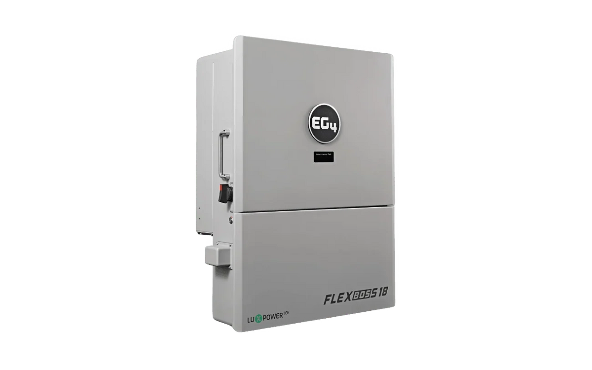 EG4 48V PowerPro LiFePO4 Battery (14.3kWh-85.8kWh) + FlexBoss18 13kW 48V Split Phase AC Hybrid Inverter