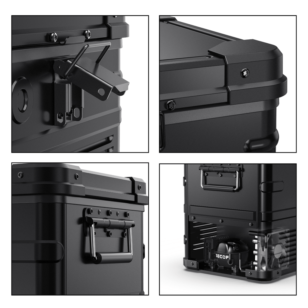 ICECO APL35 35 LT Dual Zone Aluminum Black Fridge