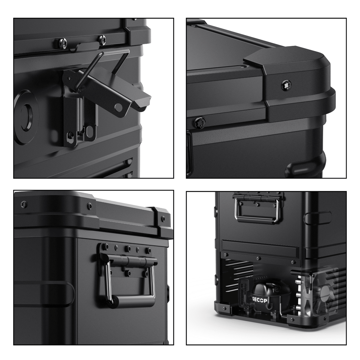 ICECO APL35 35 LT Dual Zone Aluminum Black Fridge