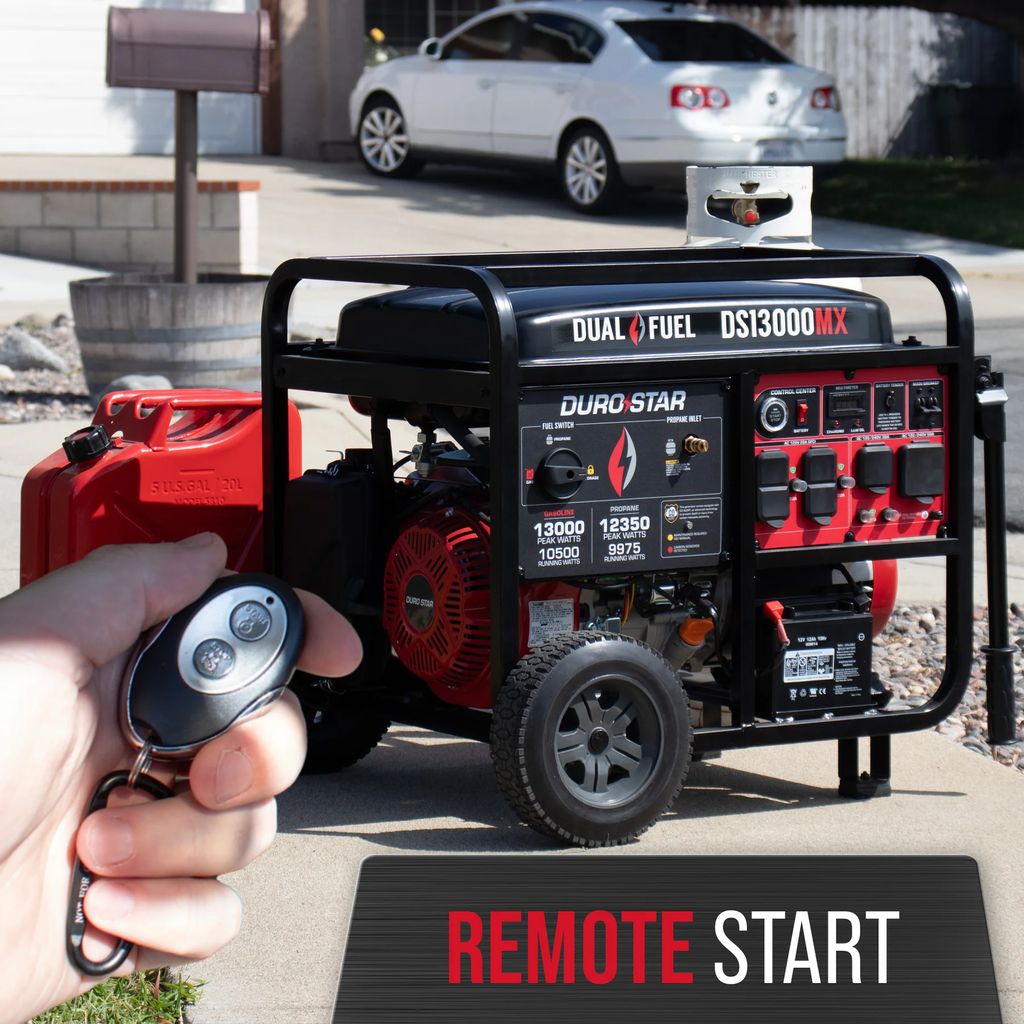 DuroStar DS13000MX 13,000 Watt Dual Fuel Portable Generator w/ CO Alert - Recon