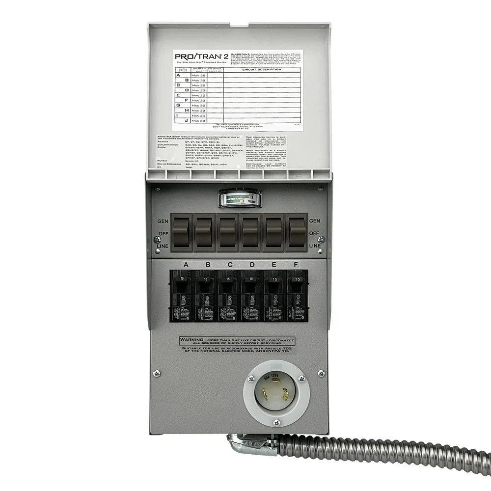 Jackery 125V 30A Manual Transfer Switch