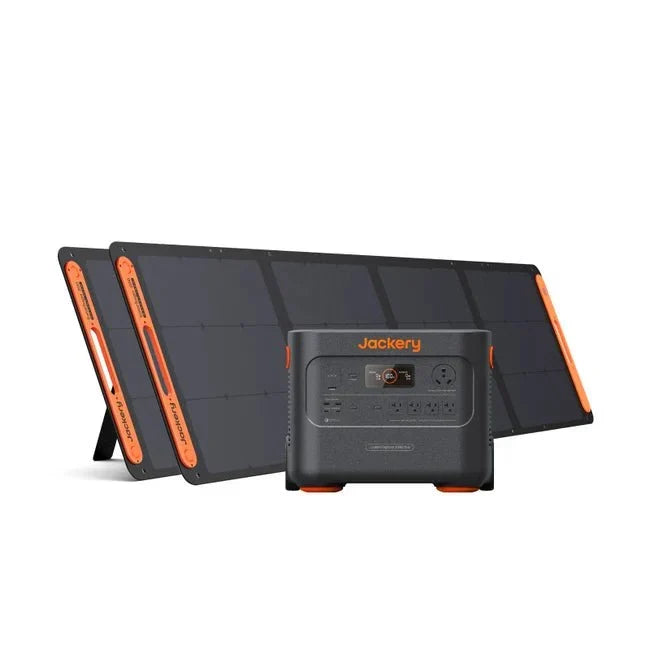 Jackery Explorer 2000 Plus Solar Generator + 2 x SolarSaga 200W Portable Solar Panel