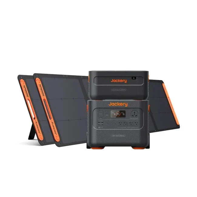 Jackery Explorer 2000 Plus Solar Generator Kit (4kWh) + 2 x SolarSaga 200W Portable Solar Panel