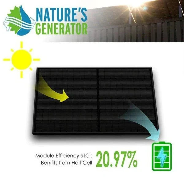 Natures Generator 10 x 410 Watt Monocrystalline Solar Panel With Solar Panel Mount Rack