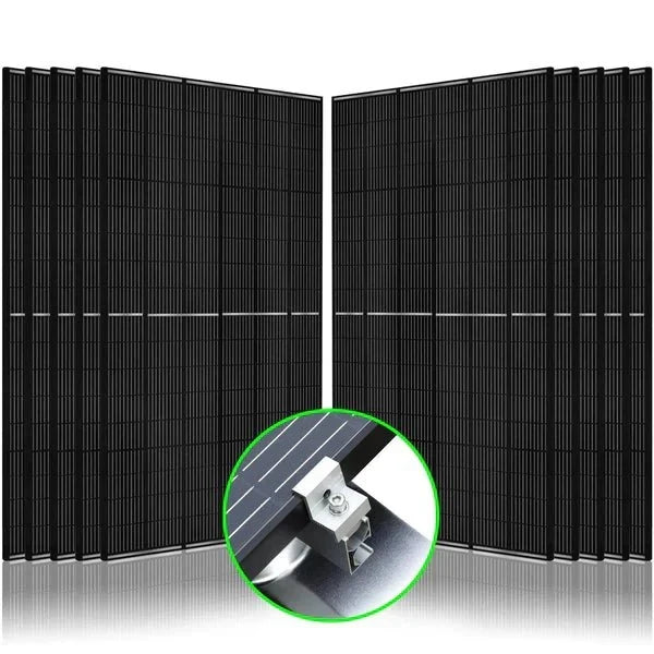 Natures Generator 10 x 410 Watt Monocrystalline Solar Panel With Solar Panel Mount Rack
