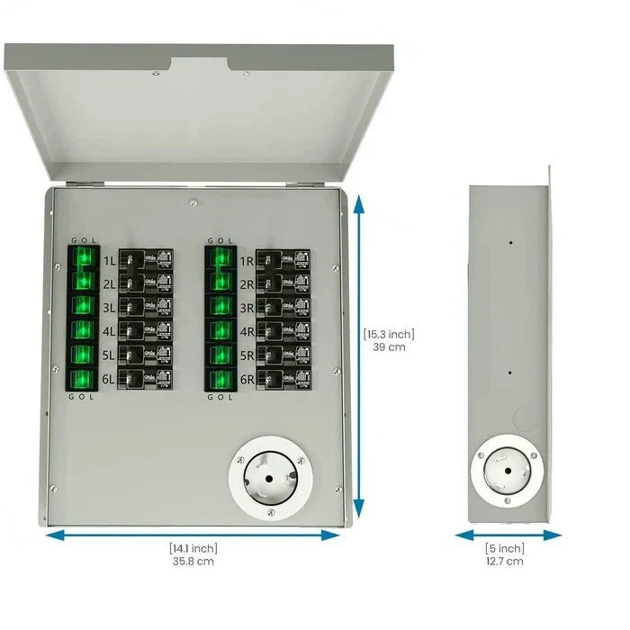 Natures Generator 12-Circuit 120/240V 50A Non-Automatic Power Transfer Switch