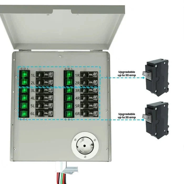 Natures Generator 12-Circuit 120/240V 50A Non-Automatic Power Transfer Switch