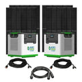 Natures Generator 2 x Lithium 3600 Solar Generator With 4 x 410W Monocrystalline Solar Panel