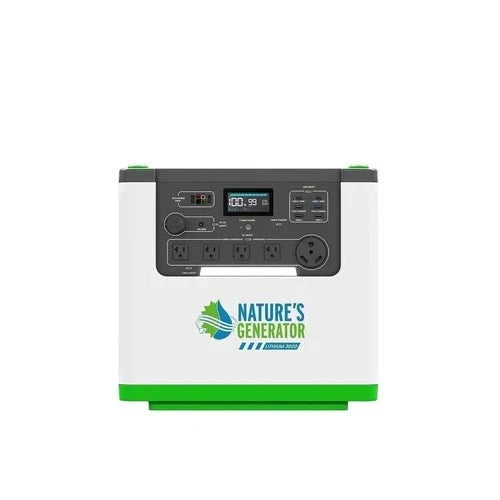 Natures Generator Lithium 3600 With 6 Circuit Transfer Switch