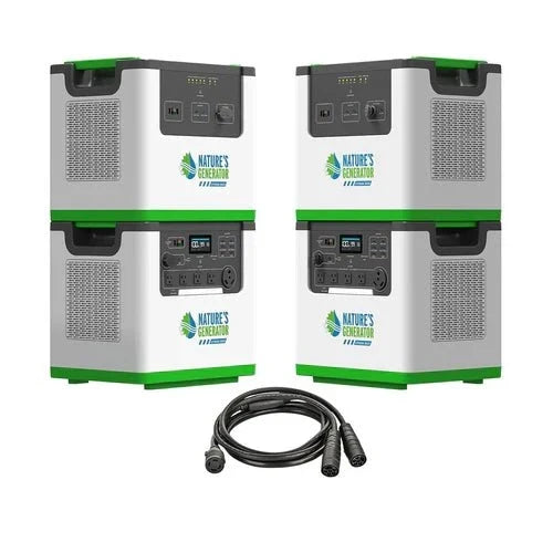 Natures Generator 2 x Lithium 3600 With Power Pods + Combiner (7.2kW/12.2kWh)