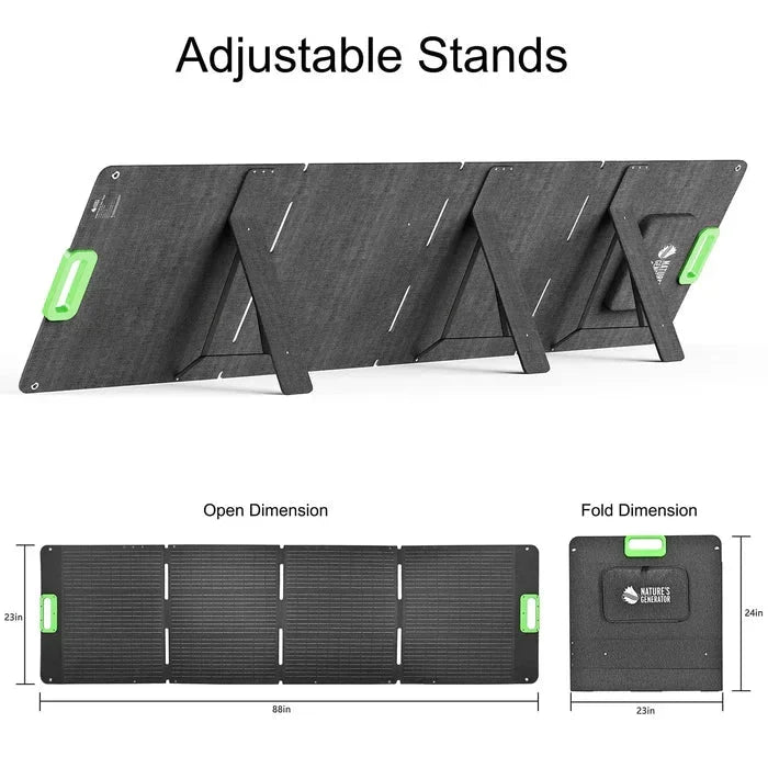 Natures Generator 200W Folding Solar Panel