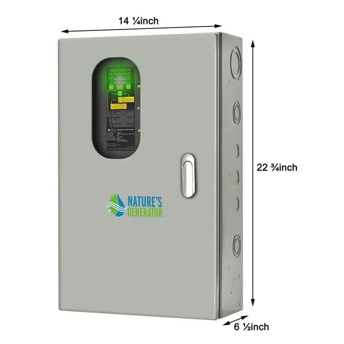 Natures Generator 30A Automatic Generator Transfer Switch + Semi Flush Mount