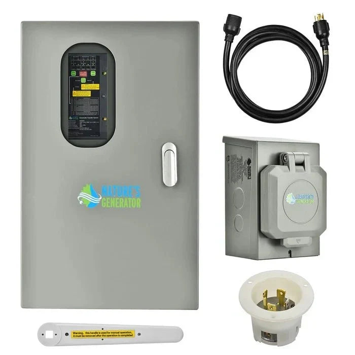 Natures Generator 30A Automatic Generator Transfer Switch + Semi Flush Mount