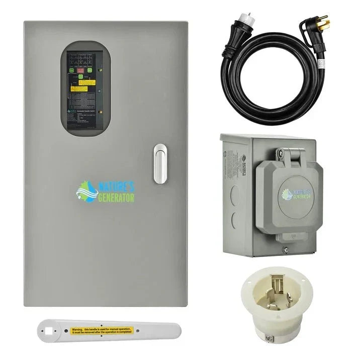 Natures Generator 50A Automatic Generator Transfer Switch + Semi Flush Mount