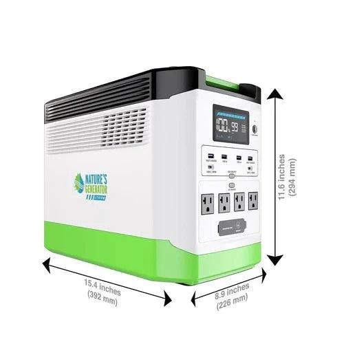 Natures Generator Lithium 1800 Combo