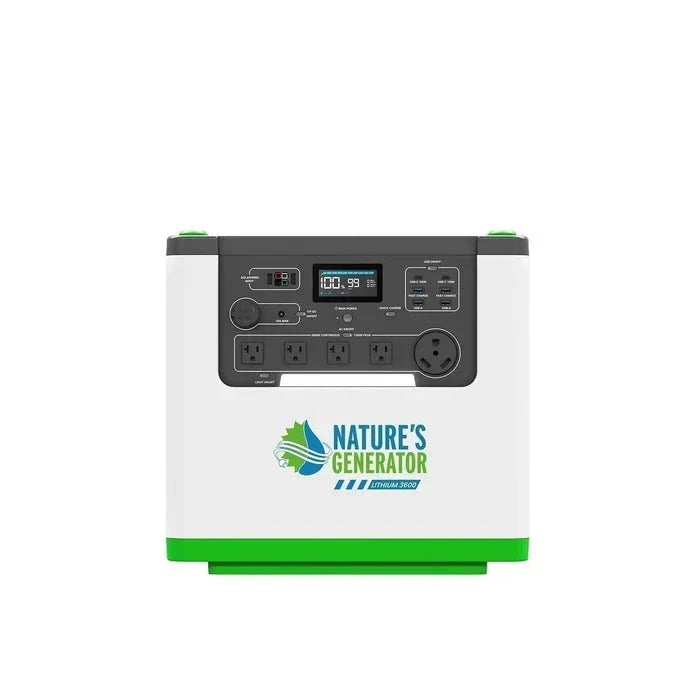 Natures Generator Lithium 3600 Solar Generator + 400W Folding Solar Panel