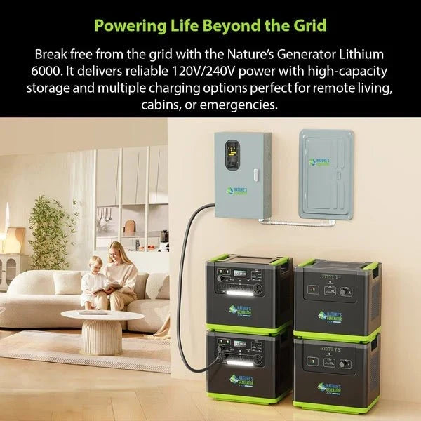 Natures Generator Lithium 6000 Power Station