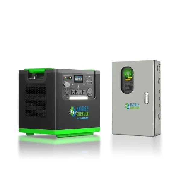 Natures Generator Lithium 6000 Solar Generator With Transfer Switch