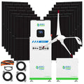 Natures Generator MyGrid 10K + Solar Battery + 12 x 410W Rigid Solar Panel + 350W Wind Turbine