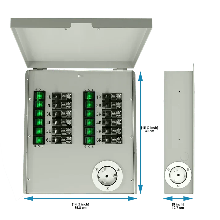 Natures Generator MyGrid 10k + 8 x 410W Rigid Panels + 50A Manual Transfer Switch + GFCI Box + Smart Plug