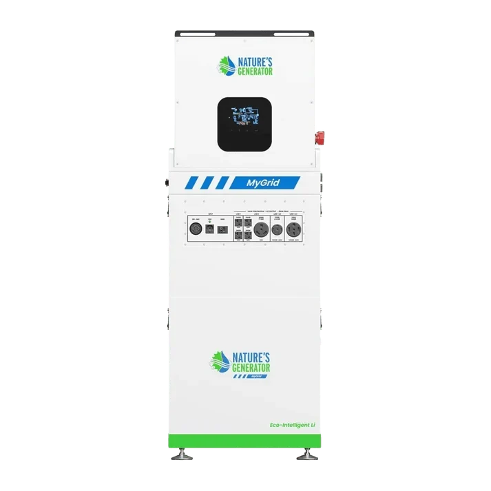 Natures Generator MyGrid 10k + 8 x 410W Rigid Panels + 50A Manual Transfer Switch + GFCI Box + Smart Plug