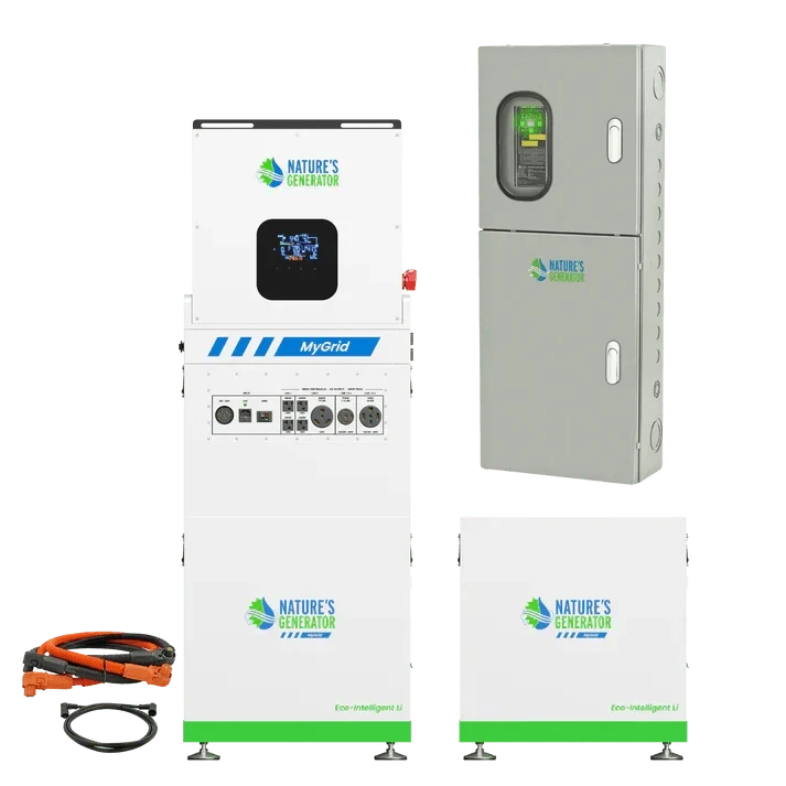 Natures Generator MyGrid 10K + Solar Battery + 125A Automatic Transfer Switch