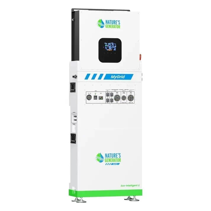 Natures Generator MyGrid 10K + Solar Battery + 125A Automatic Transfer Switch