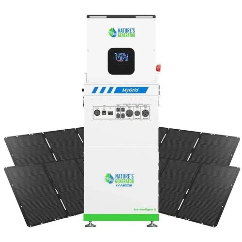 Natures Generator MyGrid 10K With 4 x 400W Folding Solar Panel