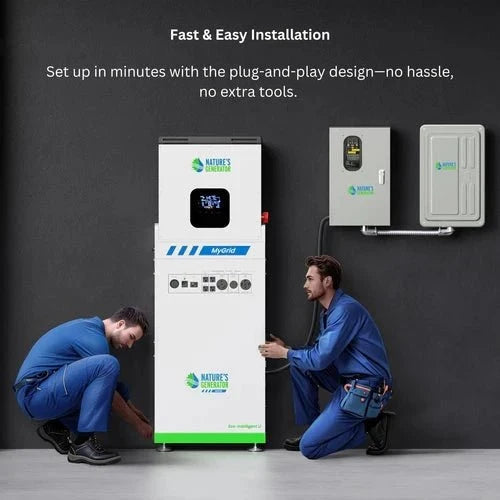 Natures Generator MyGrid 10K With 4 x 410W Rigid Solar Panel + 350W Wind Turbine