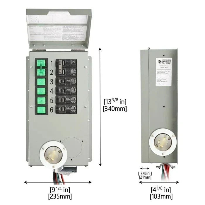 Natures Generator Powerhouse Power Transfer Switch Kit