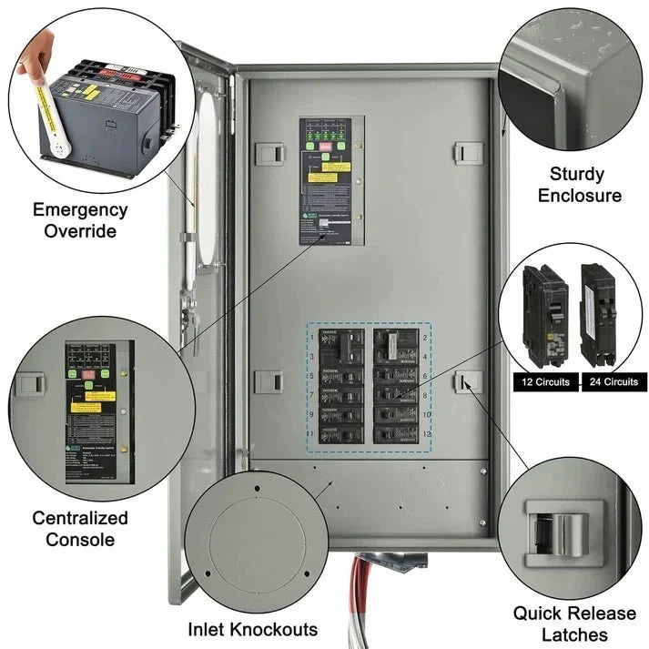 Natures Generator Pre-Wired 50A Automatic Transfer Switch