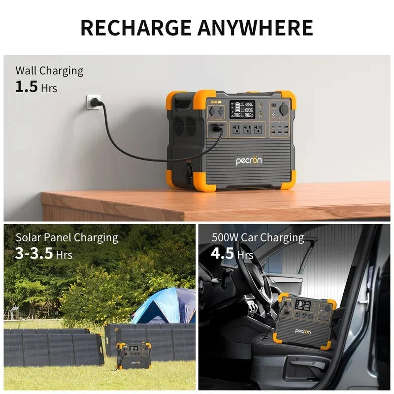 Pecron E2400LFP 2400W 2048Wh Portable Power Station