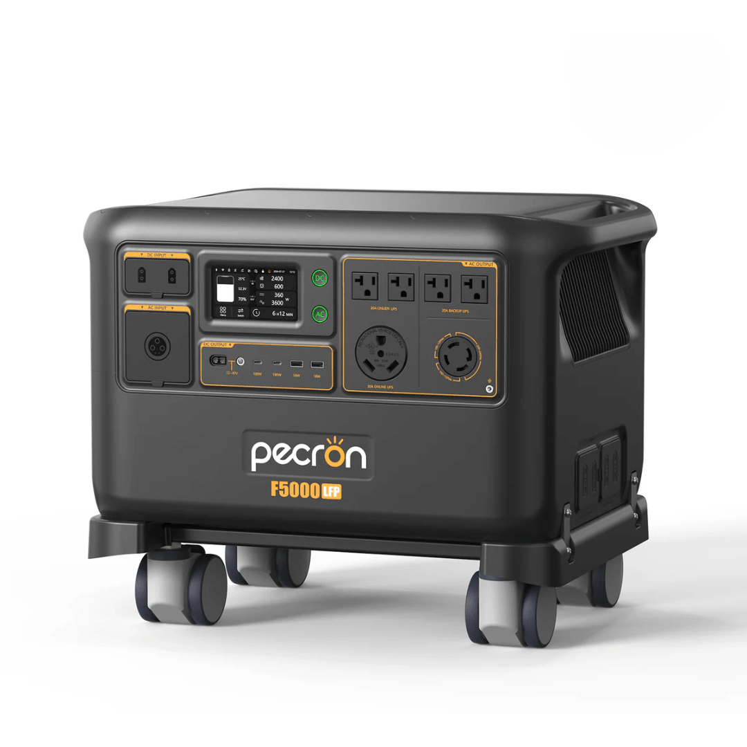 Pecron F5000LFP 7200W 5120Wh 120V/240V Portable Power Station