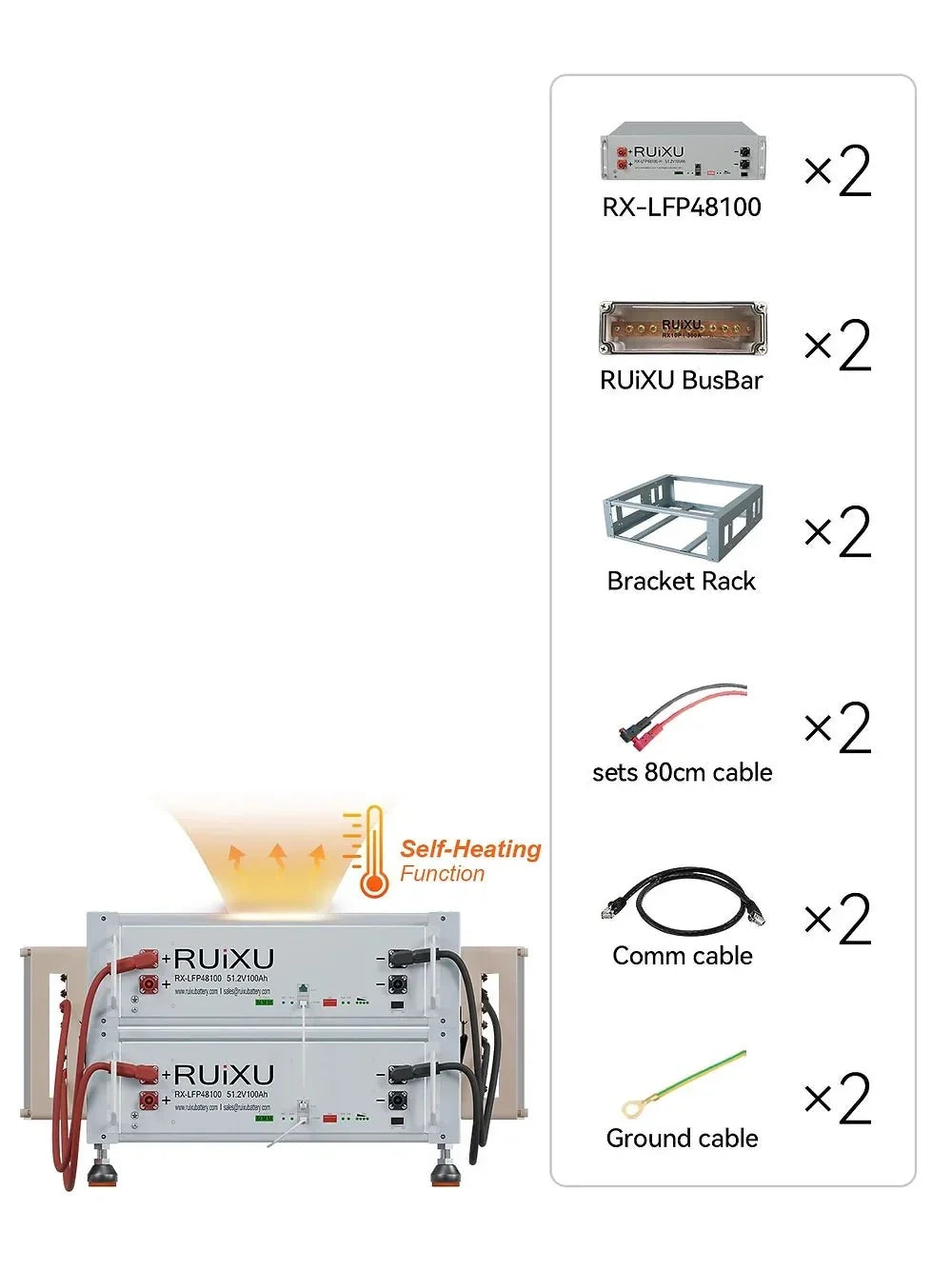 PRO Solar Kit - 48V Self-Heating Battery Bank (10.24kWh-20.48kWh) + 10kW 120V/240V Hybrid Inverter + 410W Solar Panels