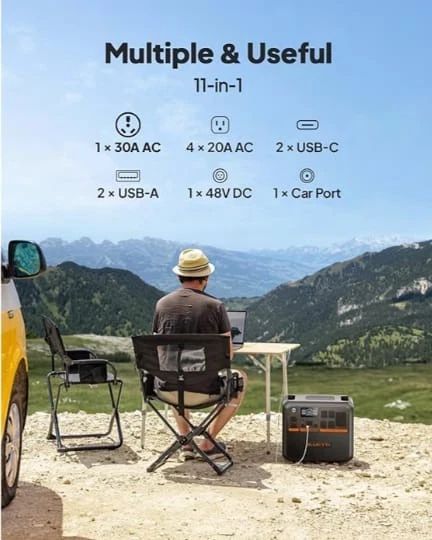 BLUETTI AC200PL Portable Power Station 2304Wh Solar Generator WE SHIP OVERSEAS