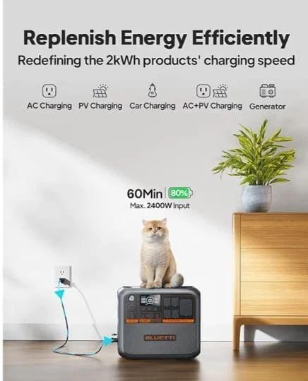 BLUETTI AC200PL Portable Power Station 2304Wh Solar Generator WE SHIP OVERSEAS