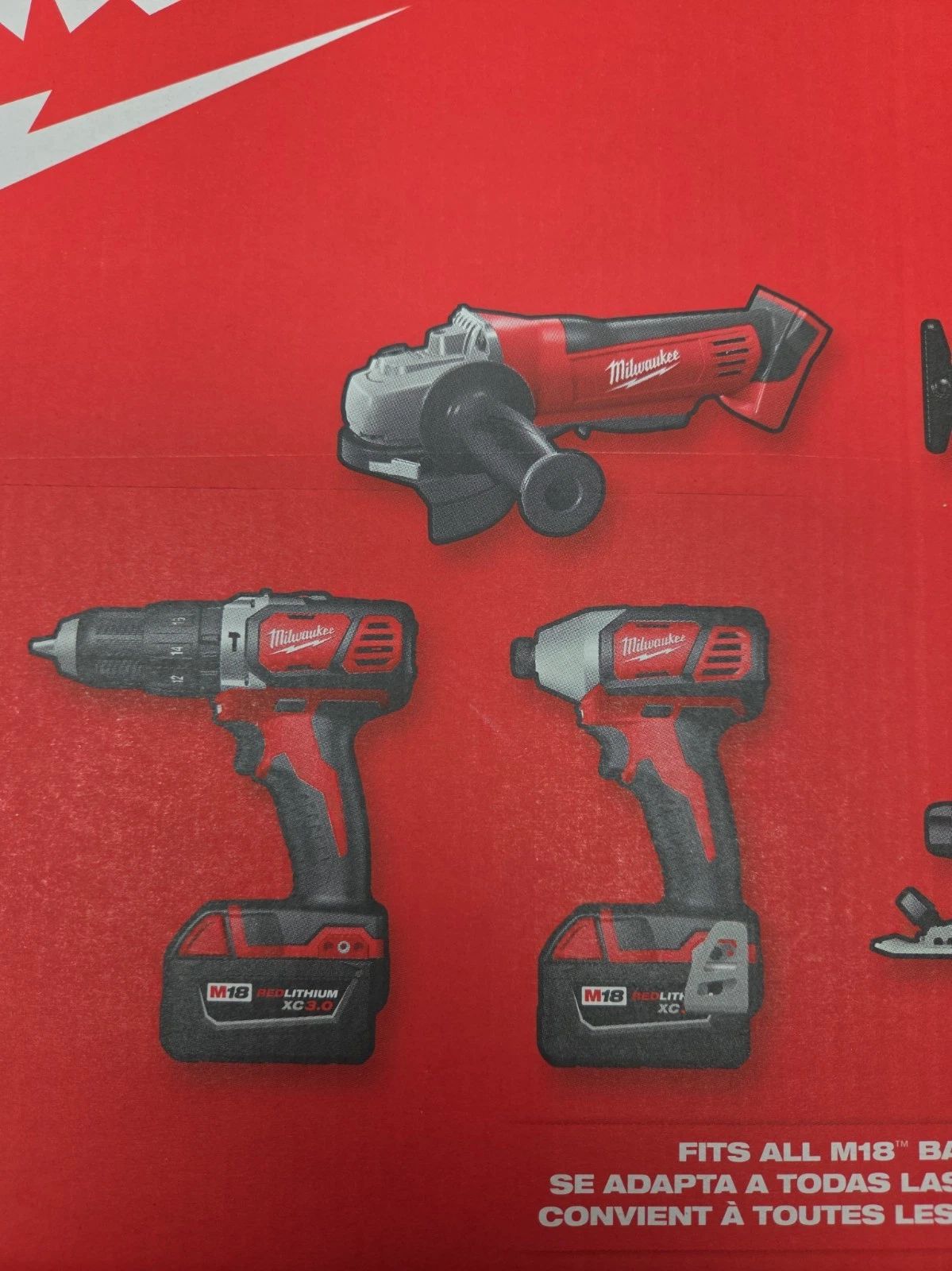 2696-26 Milwaukee M18 Cordless 6-Tool Combo Kit W/ Batteries Charger & Case NEW