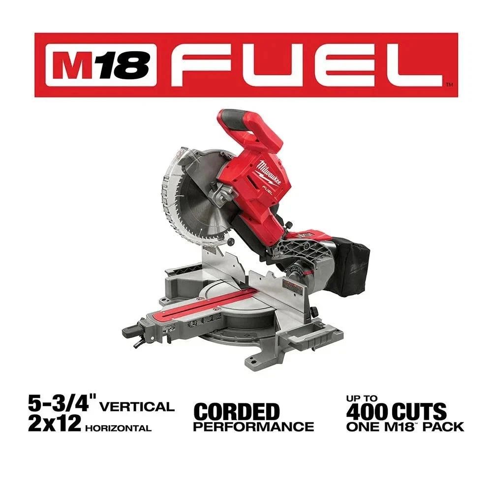 Milwaukee 2734-20 M18 FUEL 18V 10" Dual Bevel Sliding Compound Miter Saw Kit