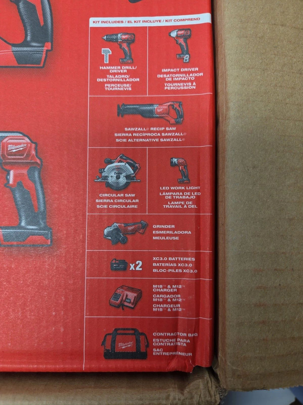 2696-26 Milwaukee M18 Cordless 6-Tool Combo Kit W/ Batteries Charger & Case NEW