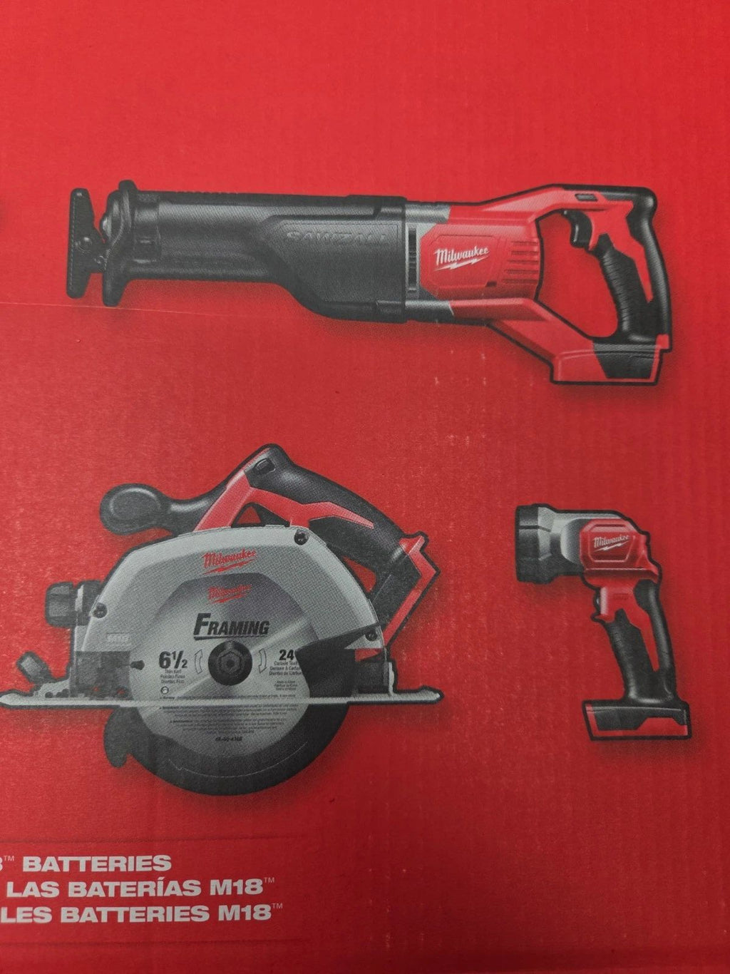 2696-26 Milwaukee M18 Cordless 6-Tool Combo Kit W/ Batteries Charger & Case NEW
