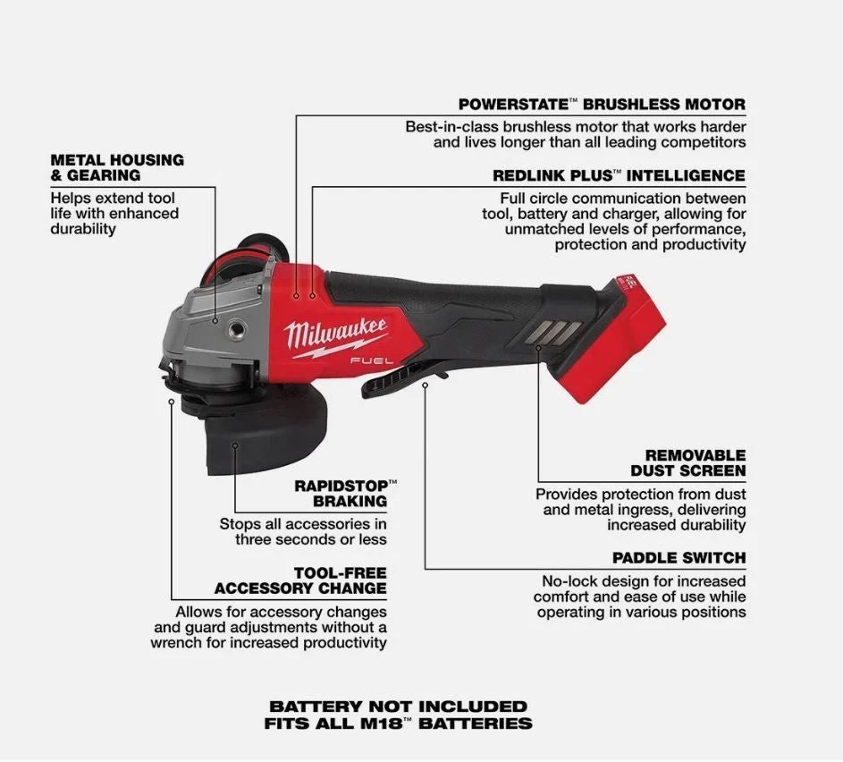 Milwaukee 3697-27 M18 FUEL 18V 7 Tool Cordless Lithium-Ion Combo Kit