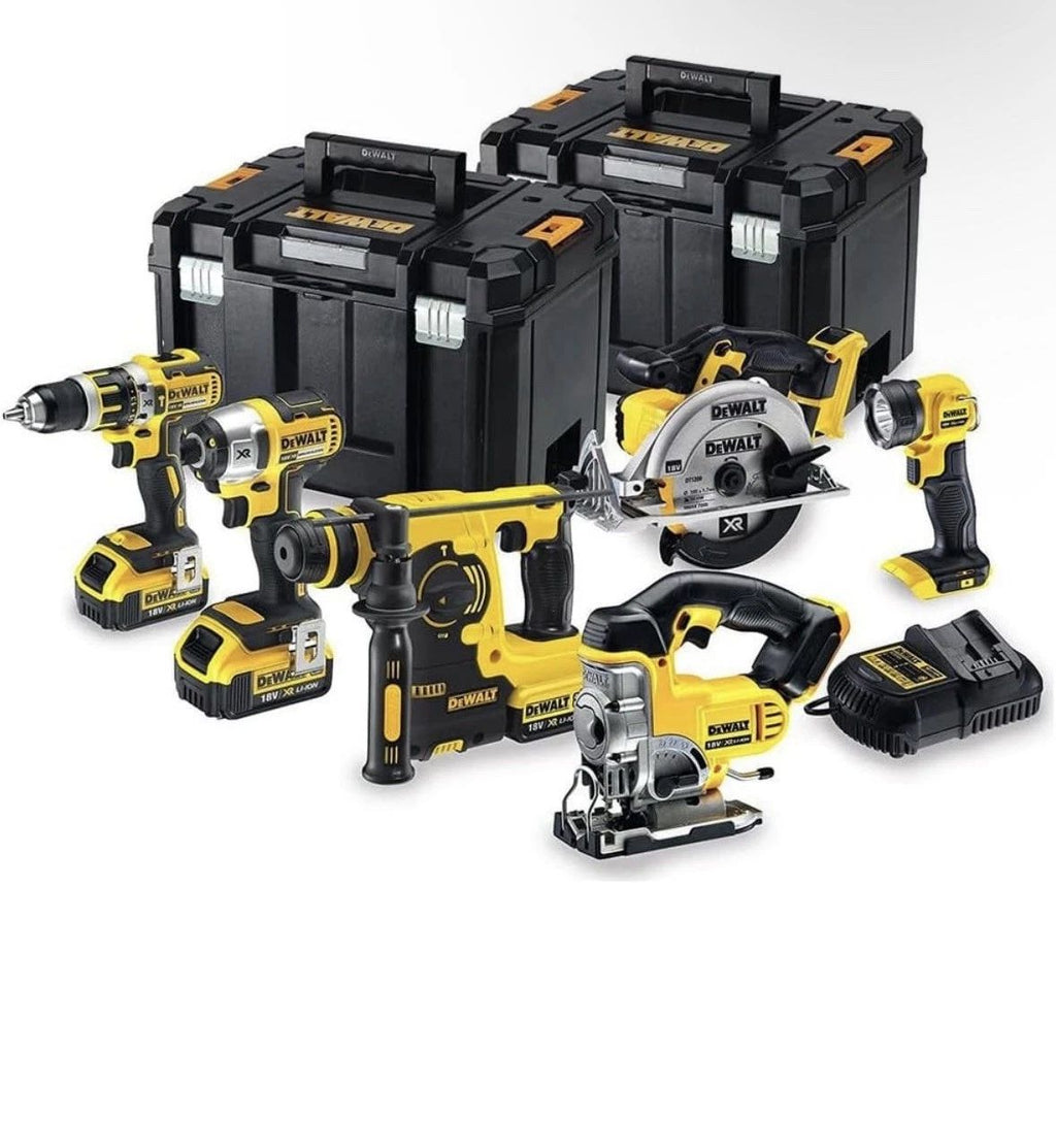 DEWALT DCK699M3T 18V 6 Piece Cordless Kit (3 x 4Ah Batteries) 2 x Tstak Kitboxes