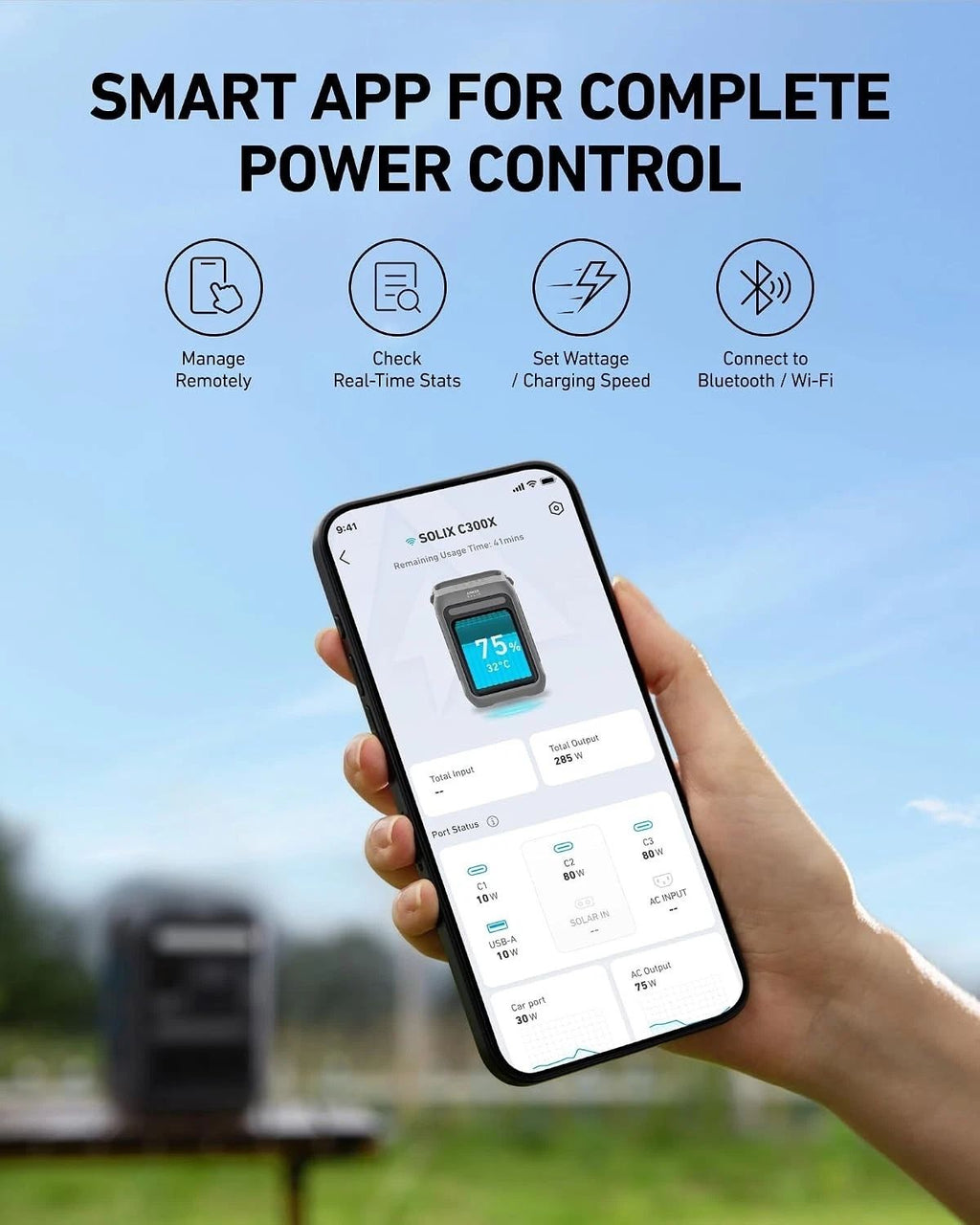 BRAND NEW in BOX Anker SOLIX C300X 288Wh 300w Portable Battery Power Station