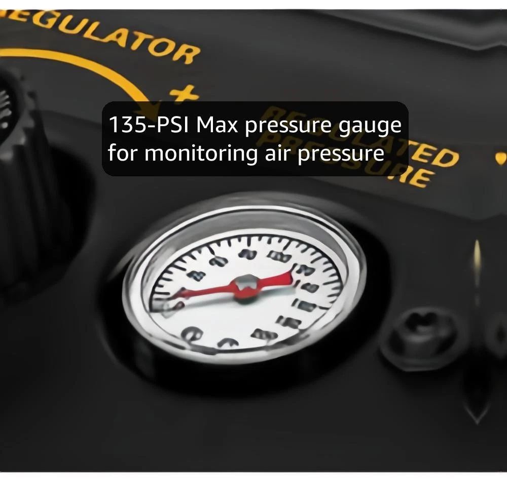 DEWALT Air Compressor, 135-PSI Max, 1 Gallon Tank, 2.6 Amp (D55140)