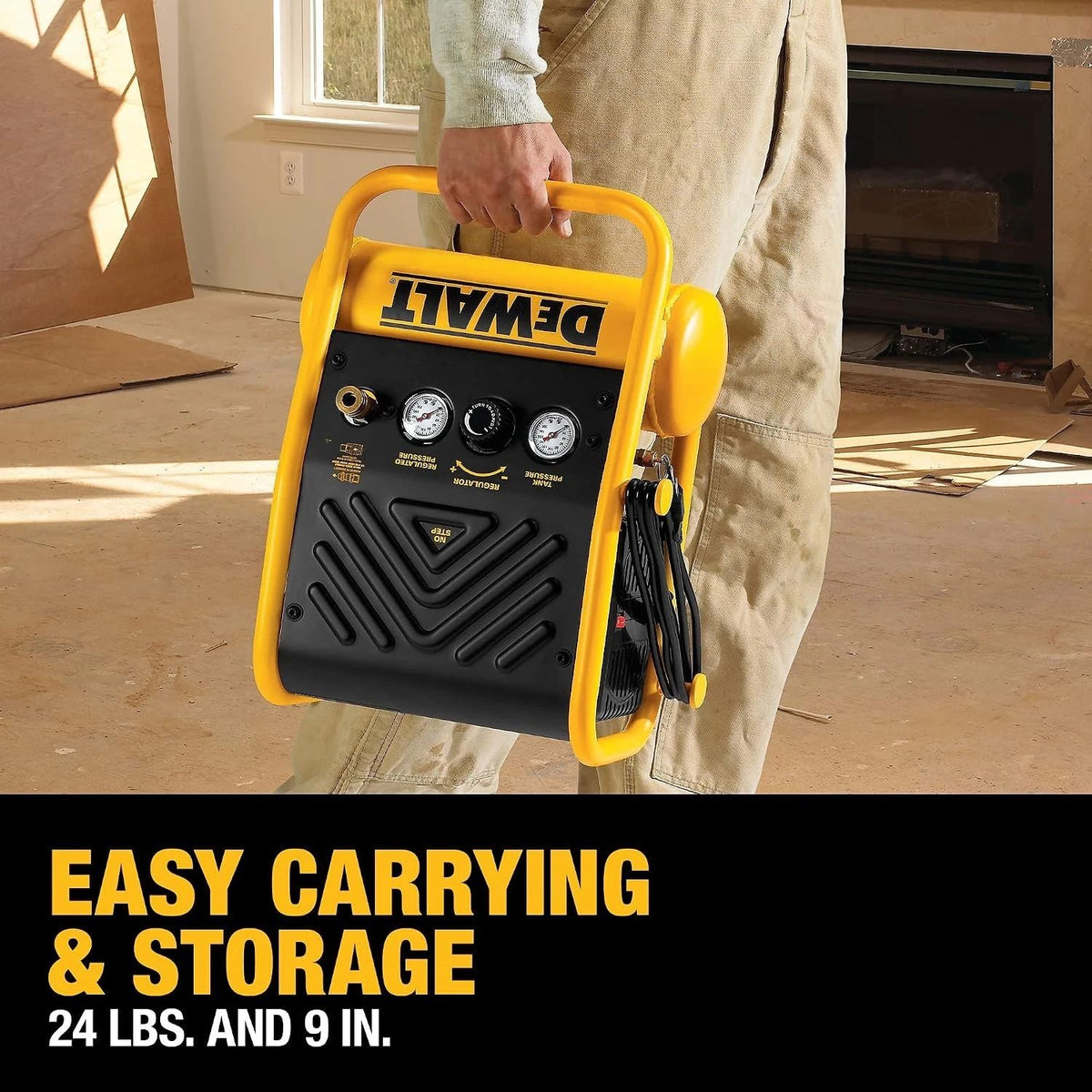 DEWALT Air Compressor, 135-PSI Max, 1 Gallon Tank, 2.6 Amp (D55140)