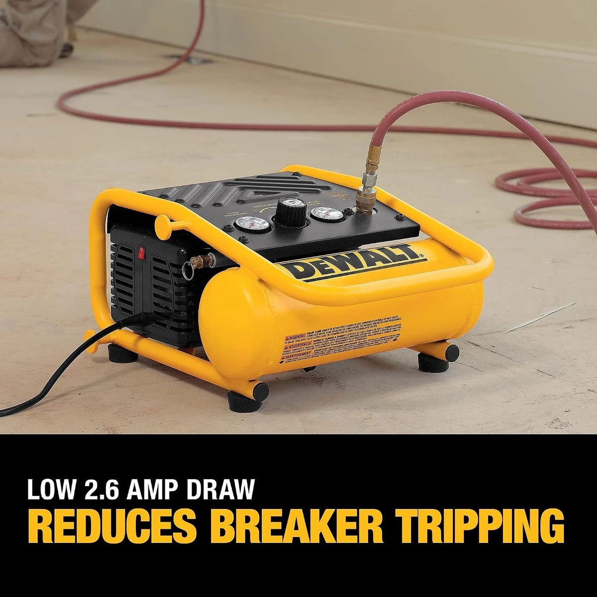 DEWALT Air Compressor, 135-PSI Max, 1 Gallon Tank, 2.6 Amp (D55140)