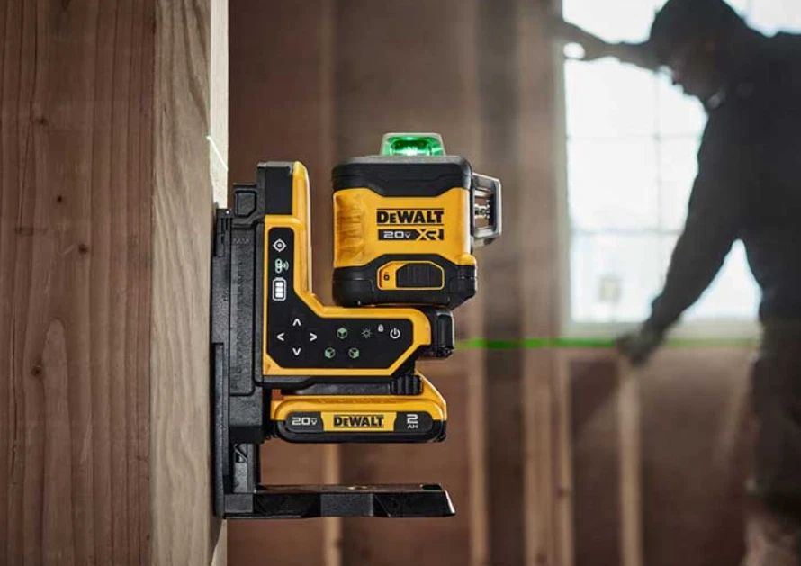 DEWALT DCLE34035D1 20V 3x360 Green Laser Level Remote Control 2.0Ah Kit